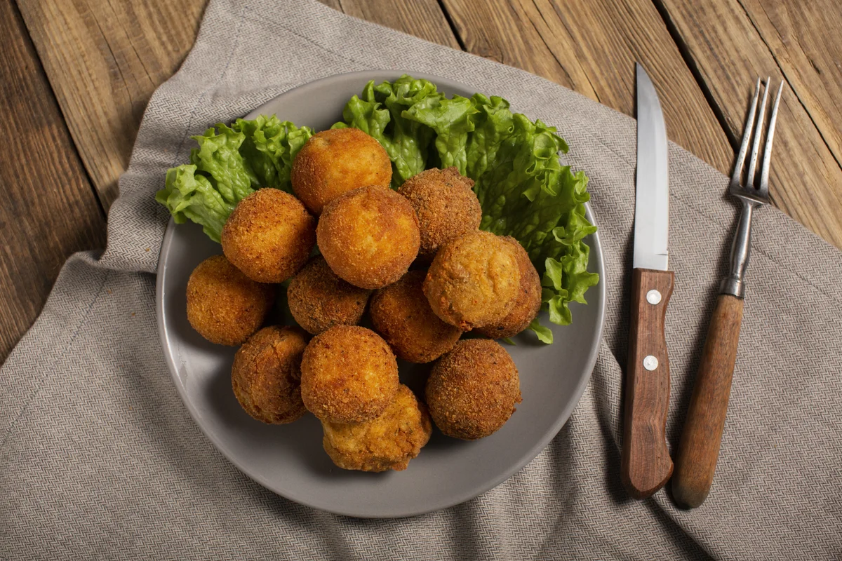 frozen meatballs in an air fryer