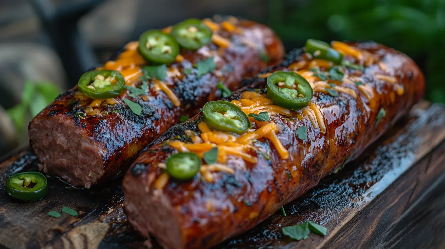 Venison Summer Sausage With Jalapeno And Cheddar