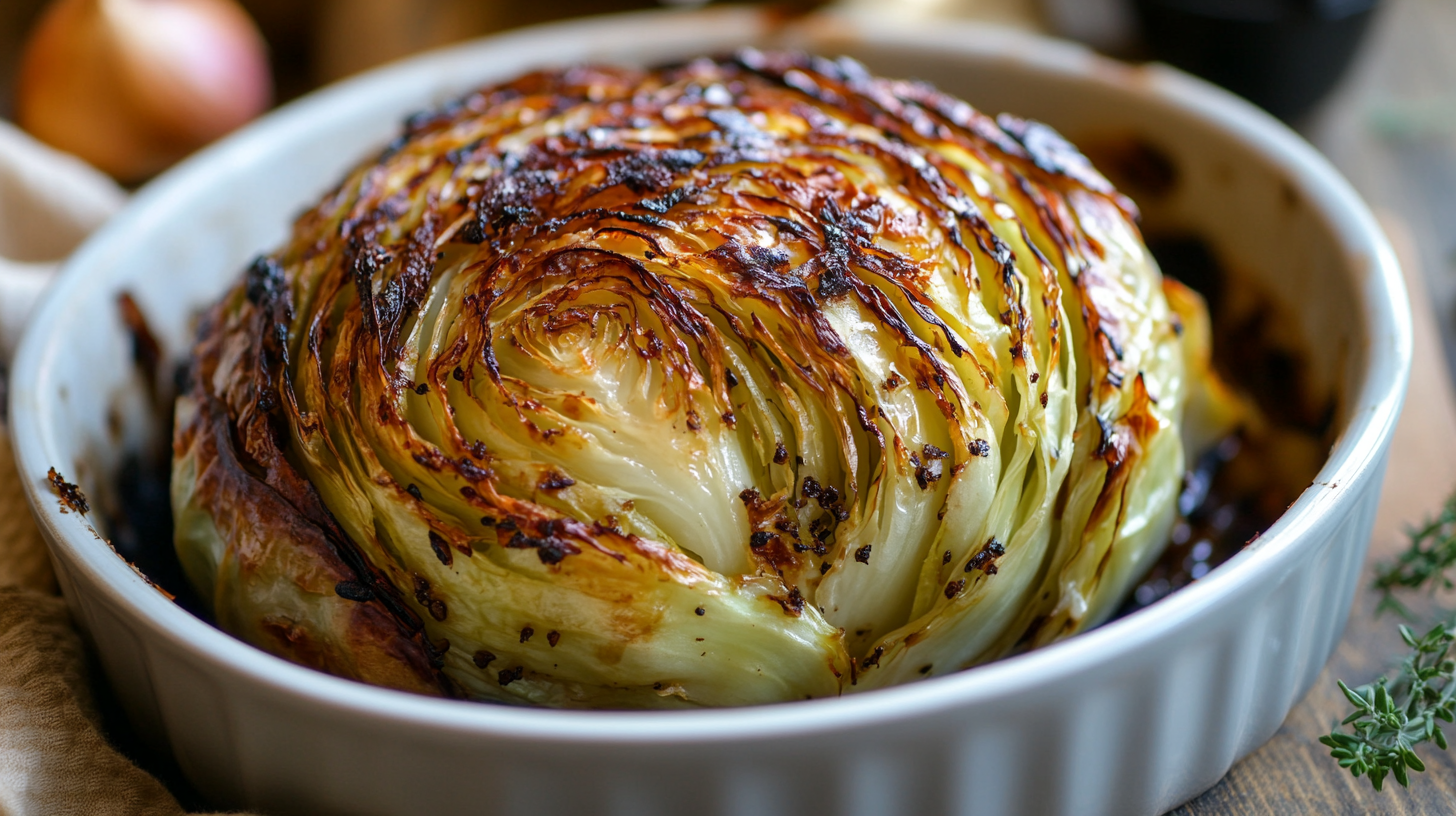 Whole Roasted Cabbage