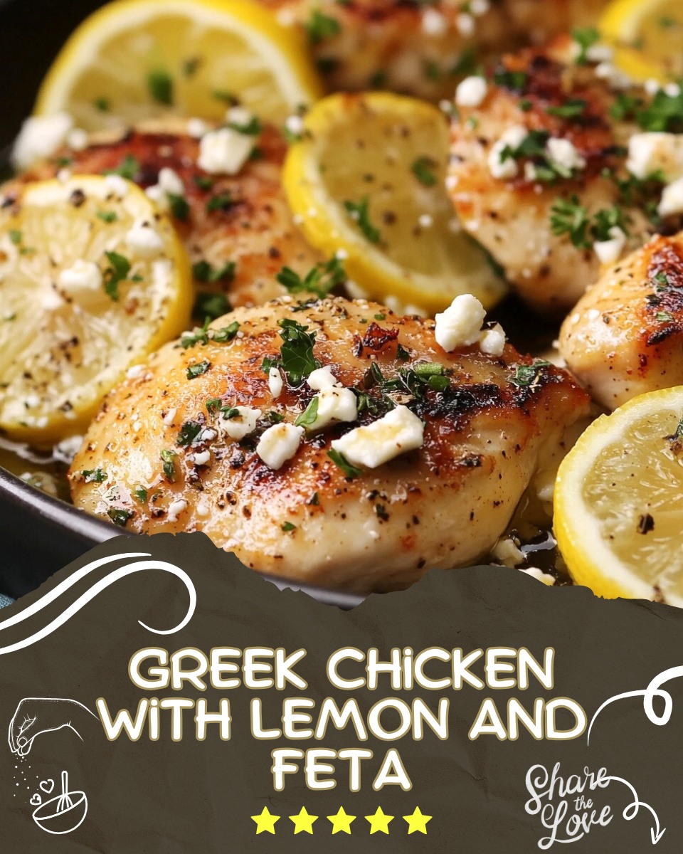 Greek Chicken with Lemon and Feta