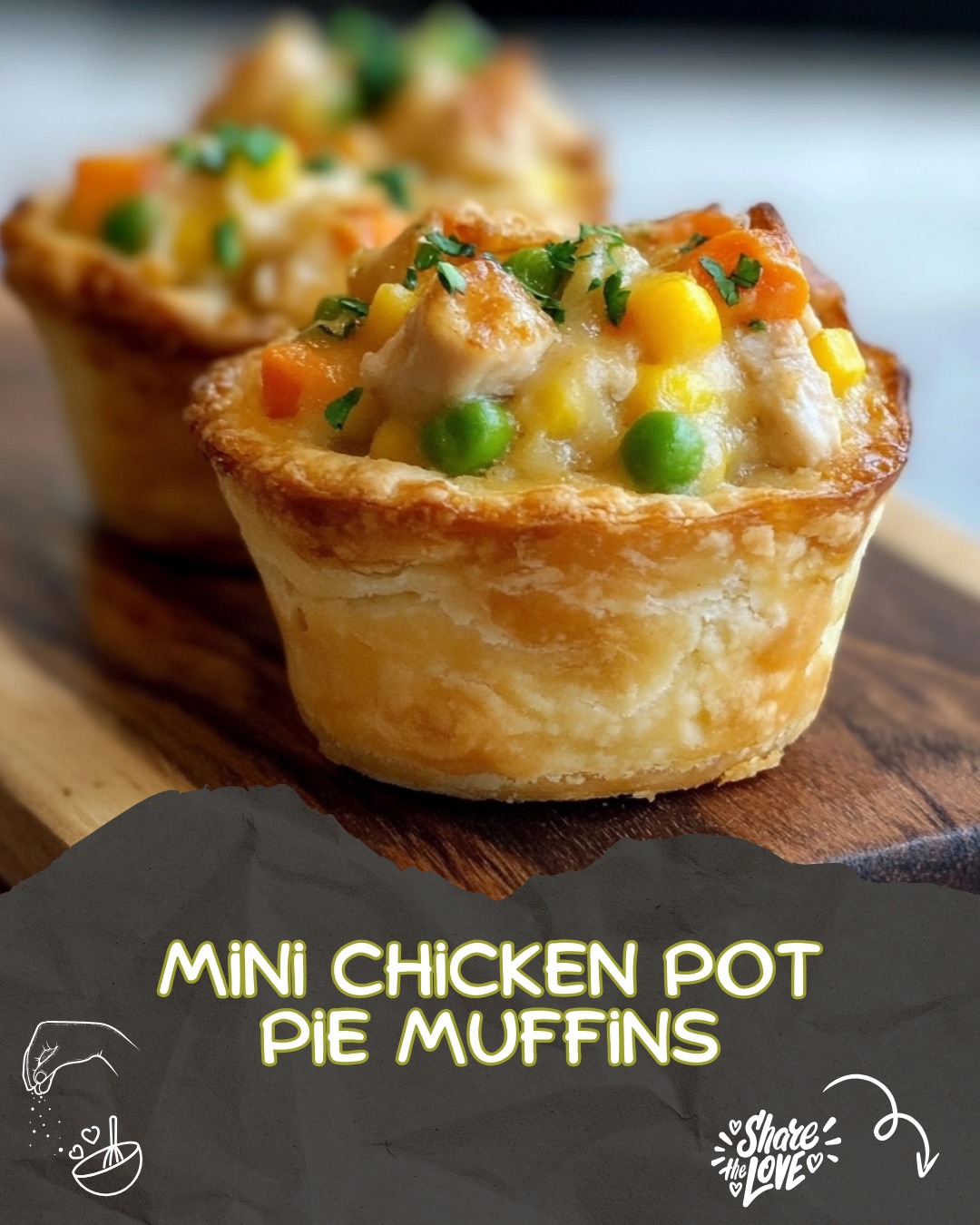 Mini Chicken Pot Pie Muffins