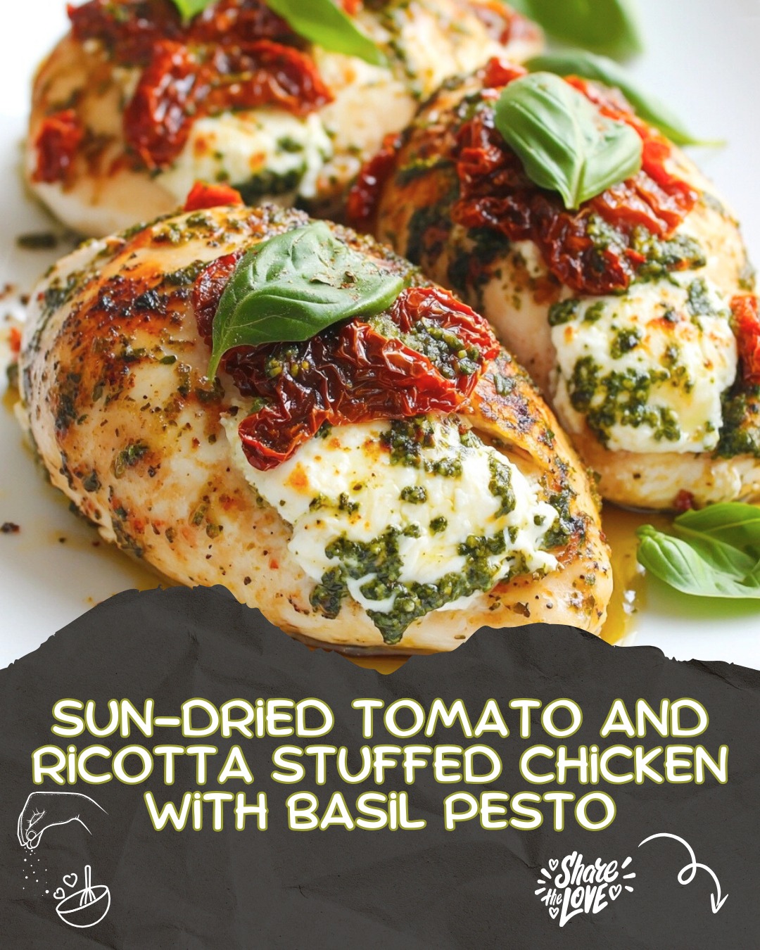 Sun-Dried Tomato and Ricotta Stuffed Chicken