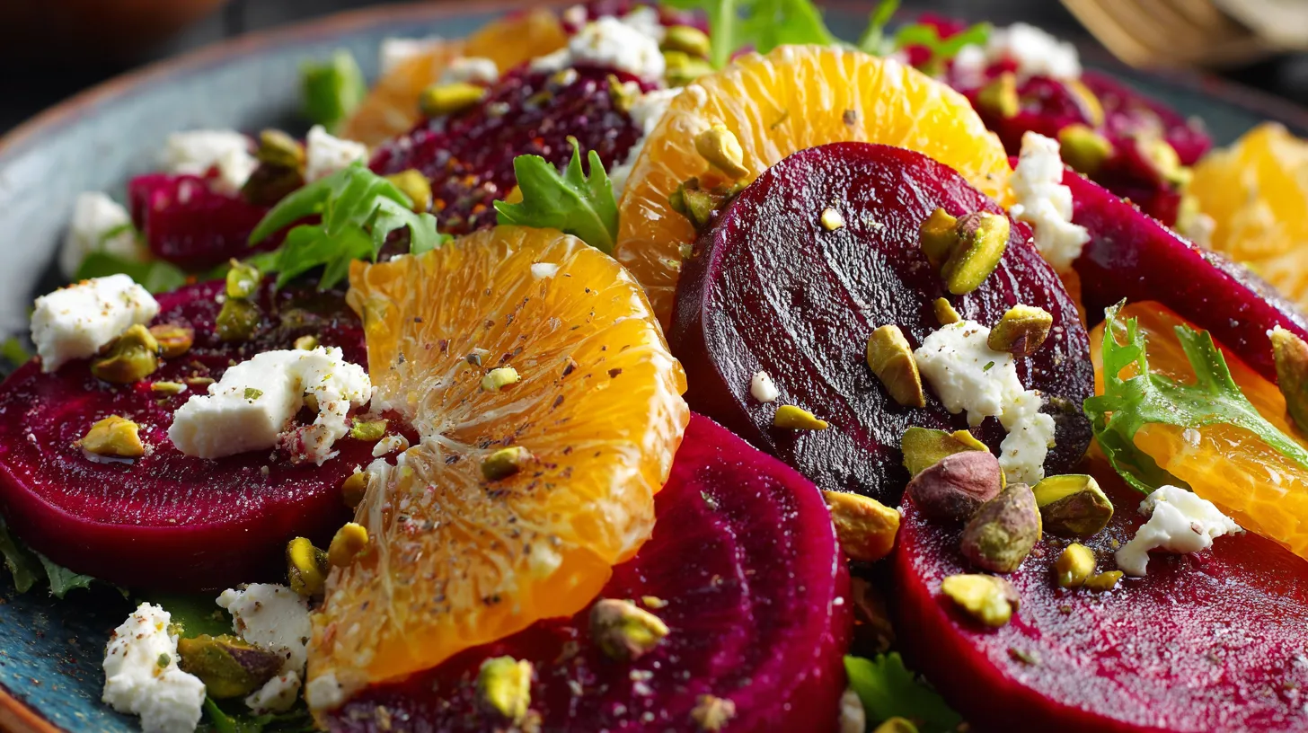Beet and Orange Salad with Creamy Feta