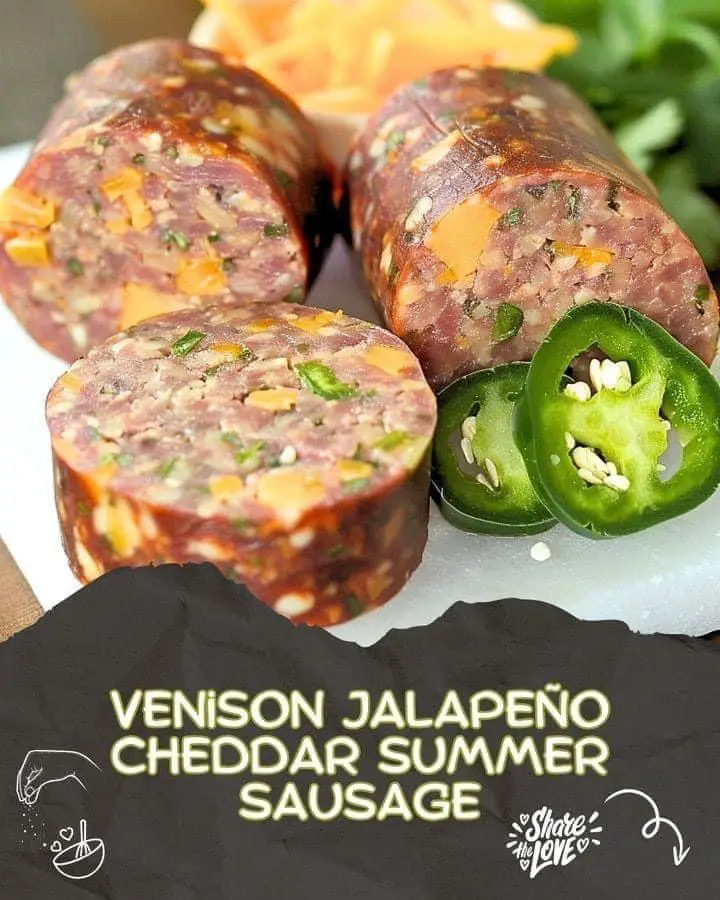 Spicy Venison Jalapeño Cheddar Summer Sausage: A Flavorful Treat for Your Charcuterie Board