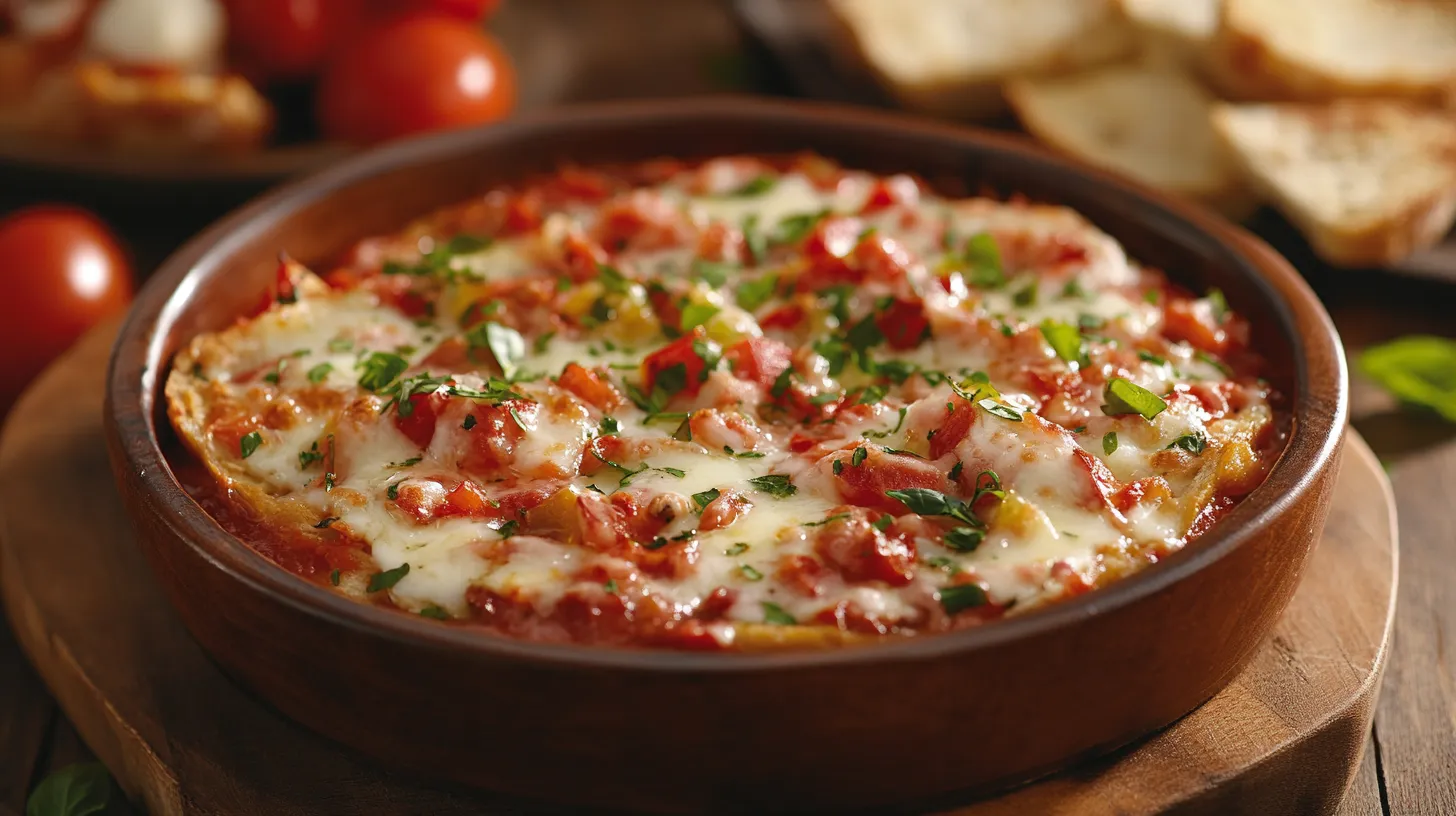 Three-Cheese Tomato Bruschetta Dip 