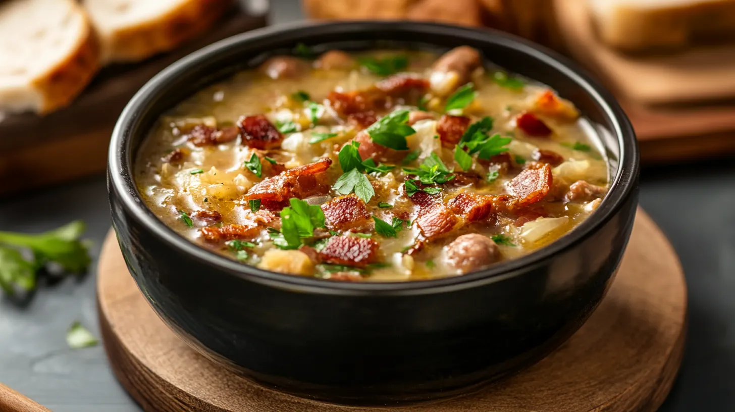 Cabbage Bacon and Sausage Soup Recipe