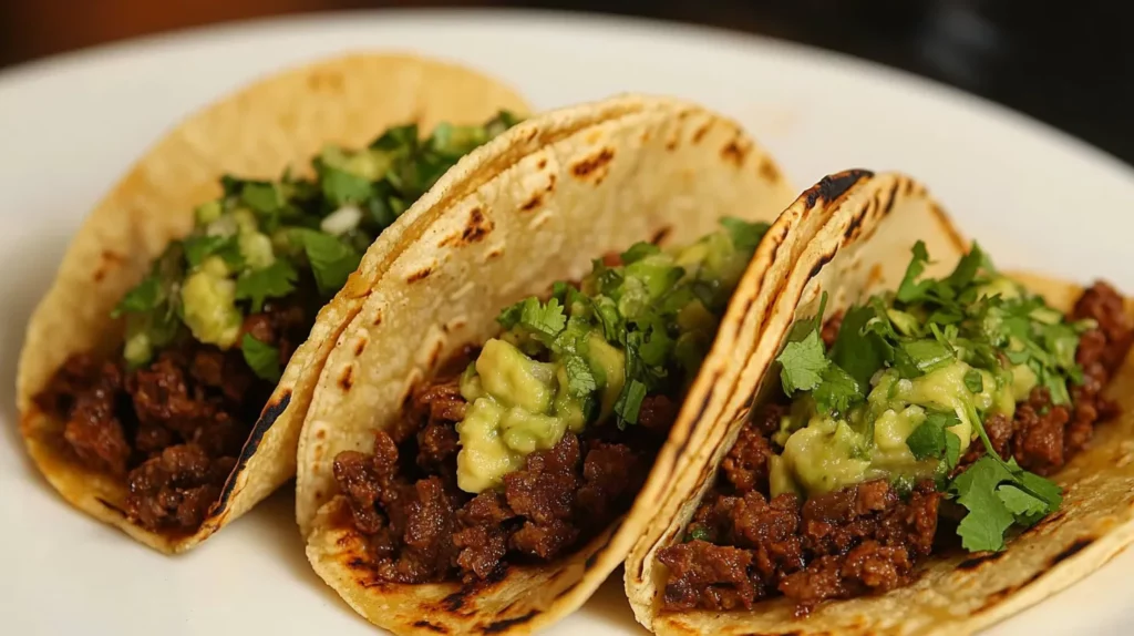 Spicy Venison Tacos with Avocado Salsa