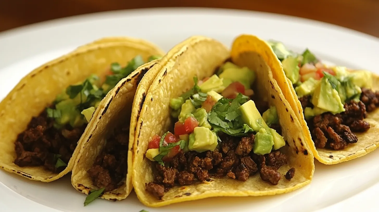 Spicy Venison Tacos with Avocado Salsa