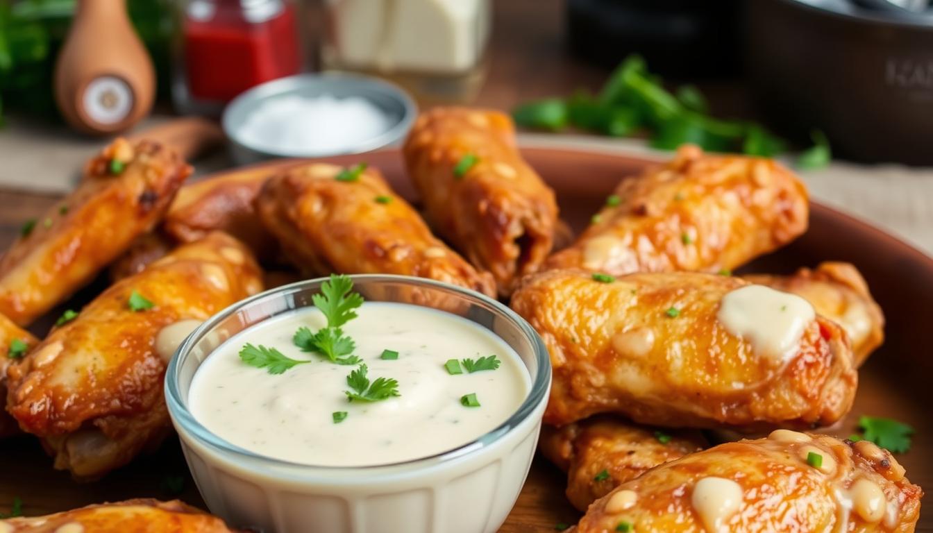 homemade garlic parmesan wing sauce