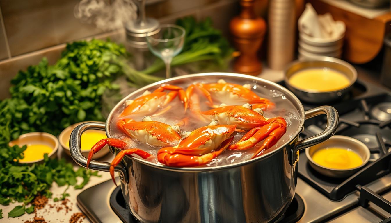 how long boil dungeness crab