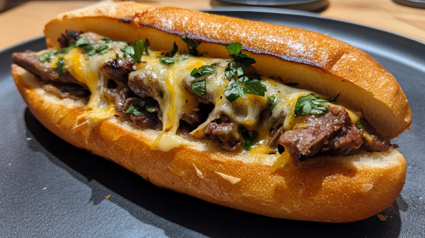 Venison Philly Cheesesteak