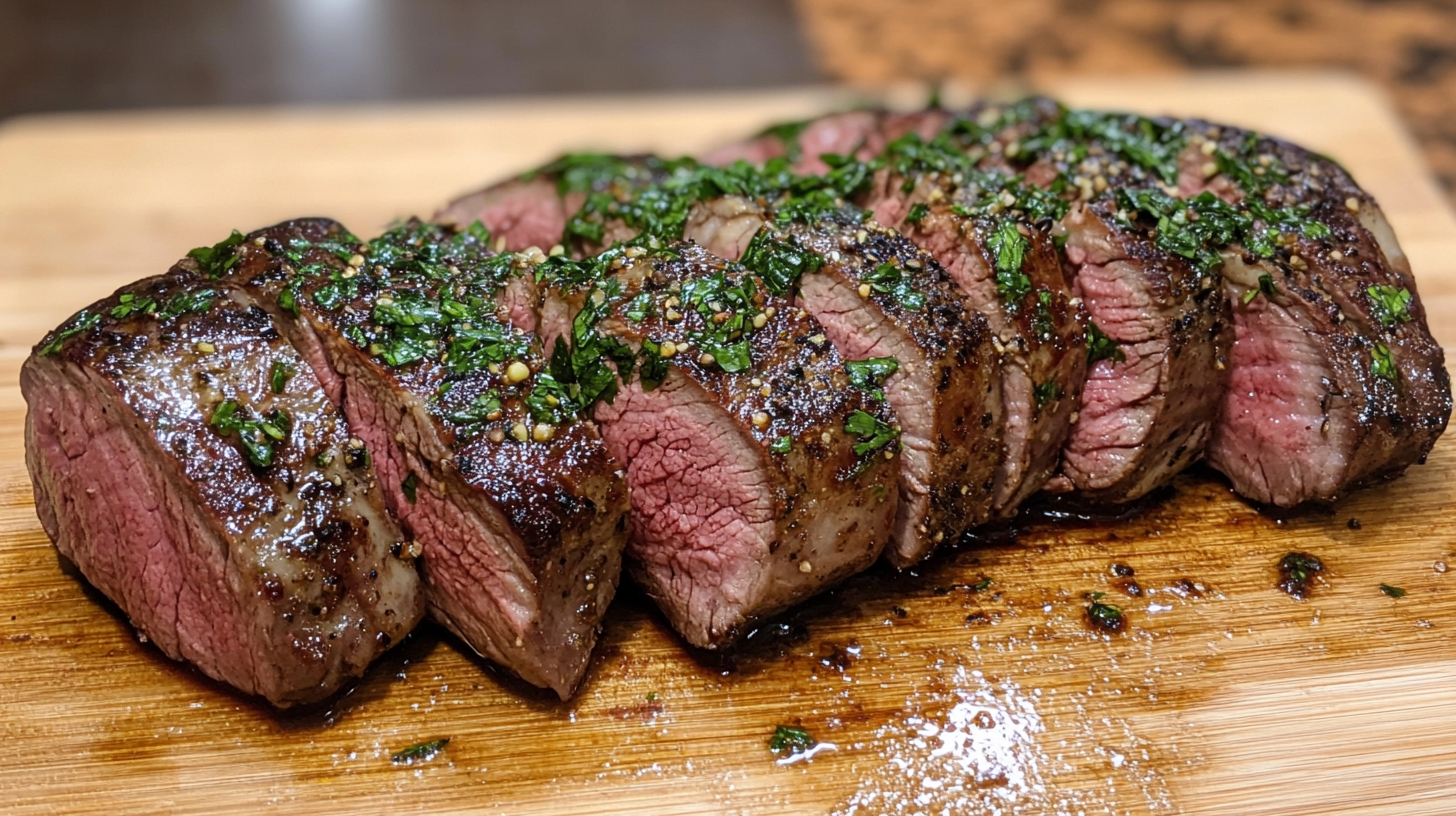 Smoked Venison Backstrap with Chimichurri Recipe