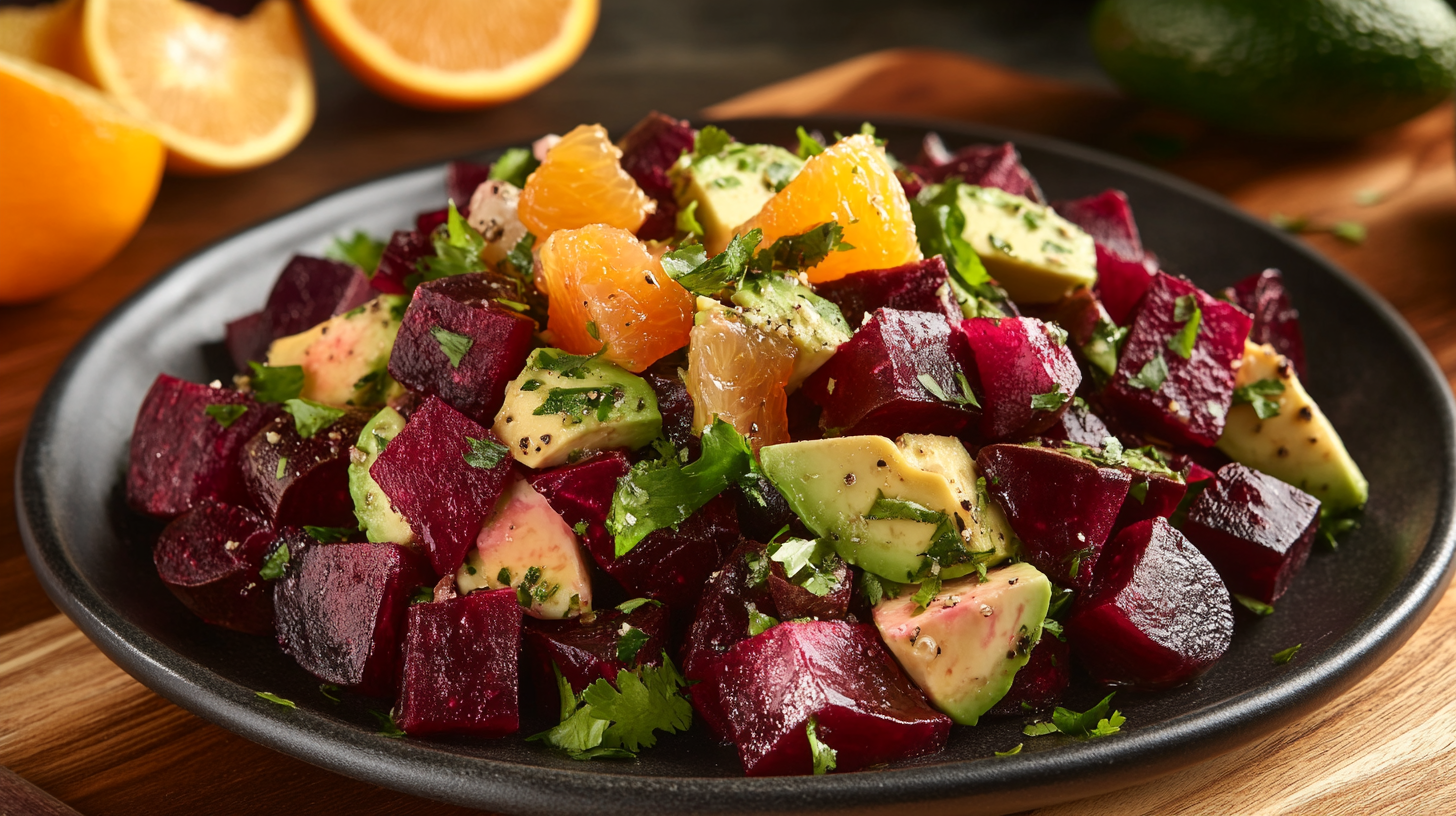 Roasted Beet Salad with Avocado and Citrus