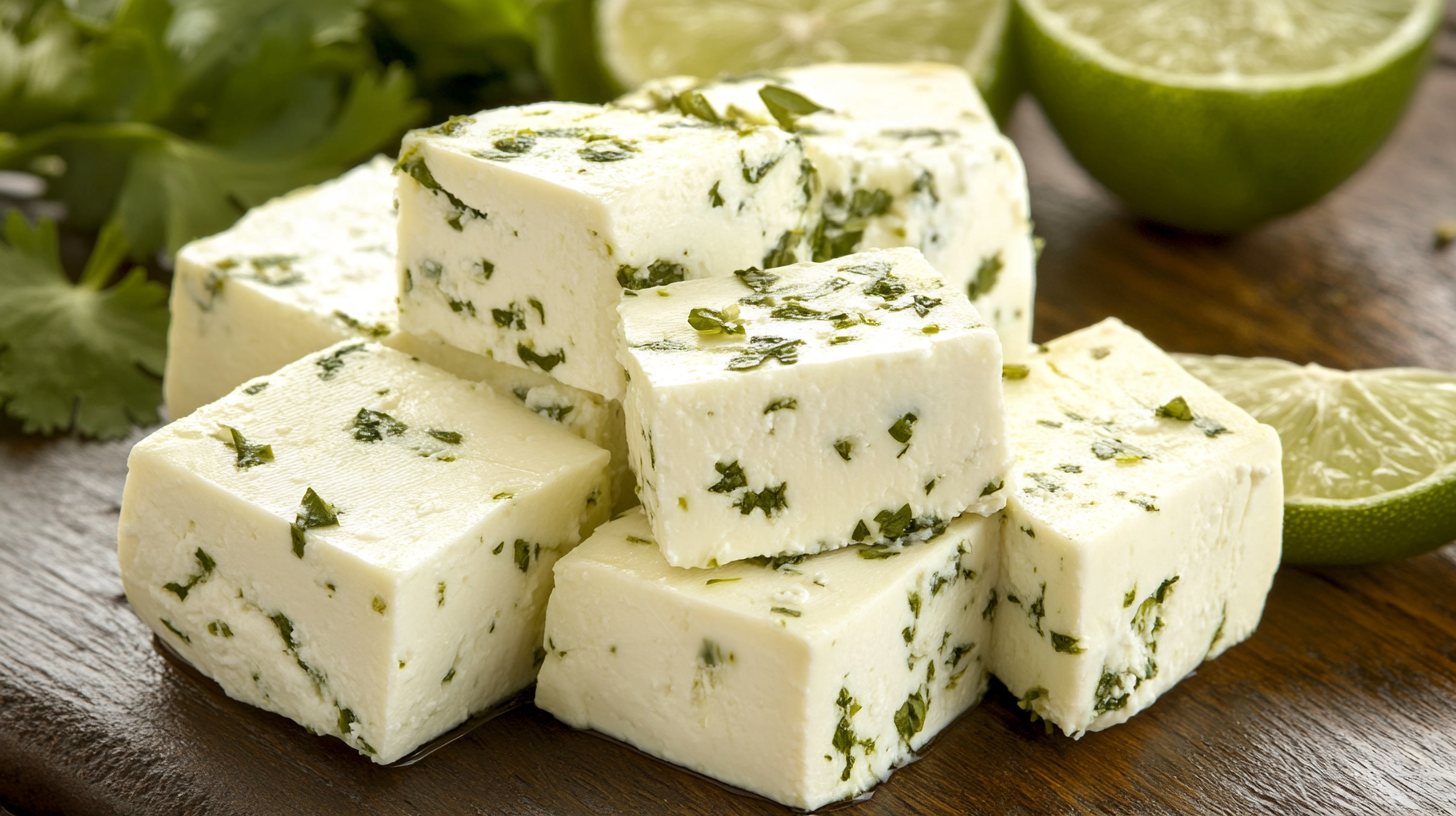 Cilantro and Lime Infused Fresh Cheese 3 Cilantro and Lime Infused Fresh Cheese recipe