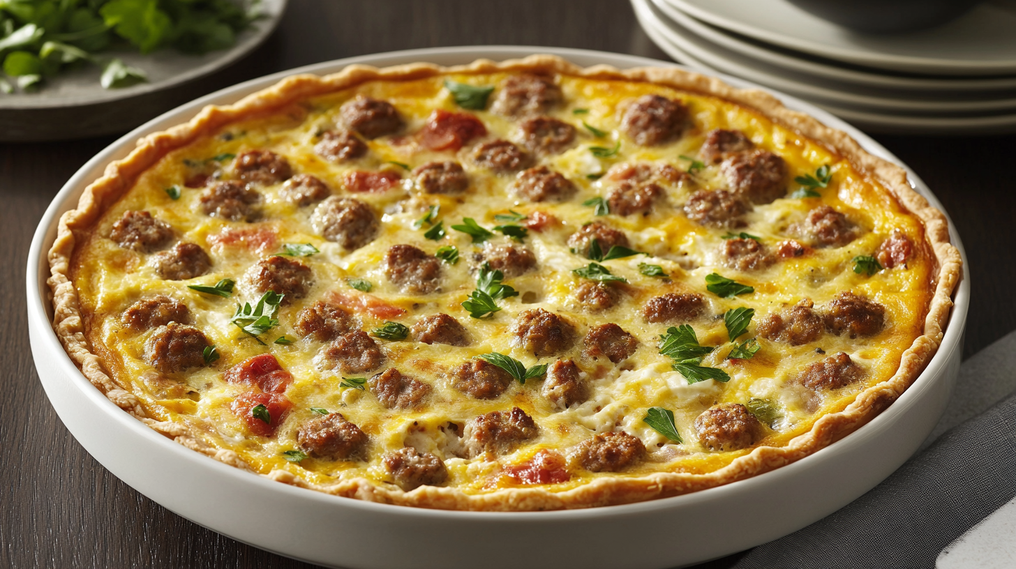 Crustless Sausage Quiche
