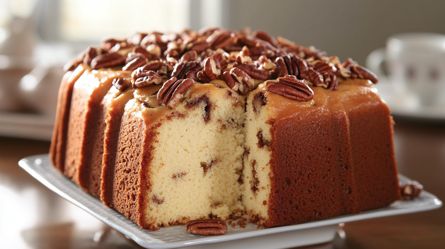 Old School Butter Pecan Pound Cake recipe