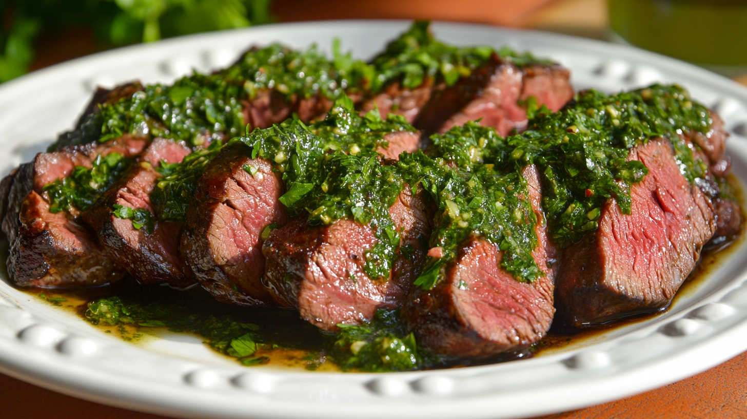 Smoked Venison Backstrap with Chimichurri Recipe