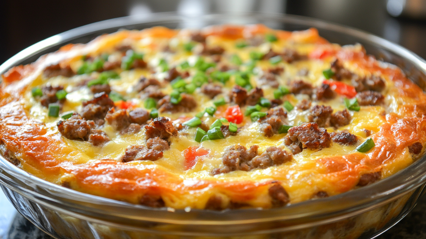 Crustless Sausage Quiche