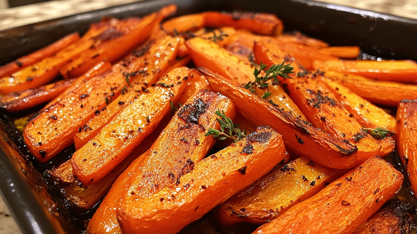 Roasted Carrots with Maple Syrup and Thyme Recipe 2 Roasted Carrots with Maple Syrup and Thyme