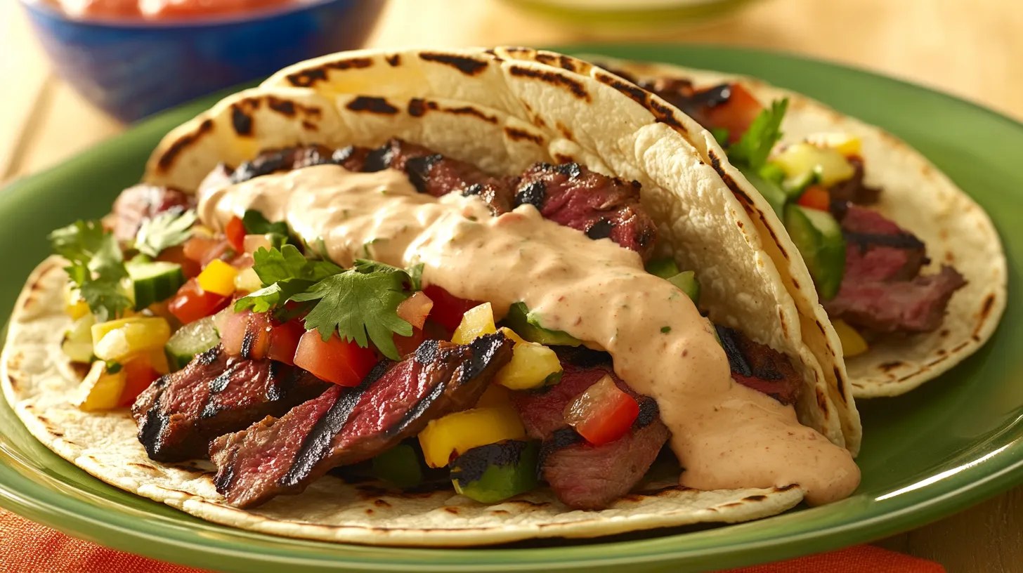Grilled Venison Tacos with Chipotle Cream