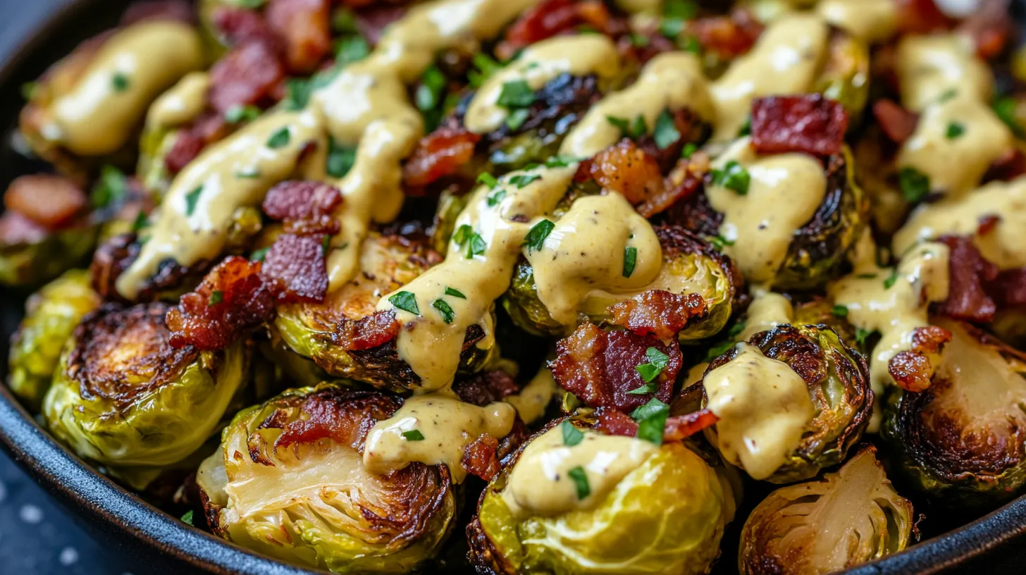 Crispy Brussels Sprouts with Bacon