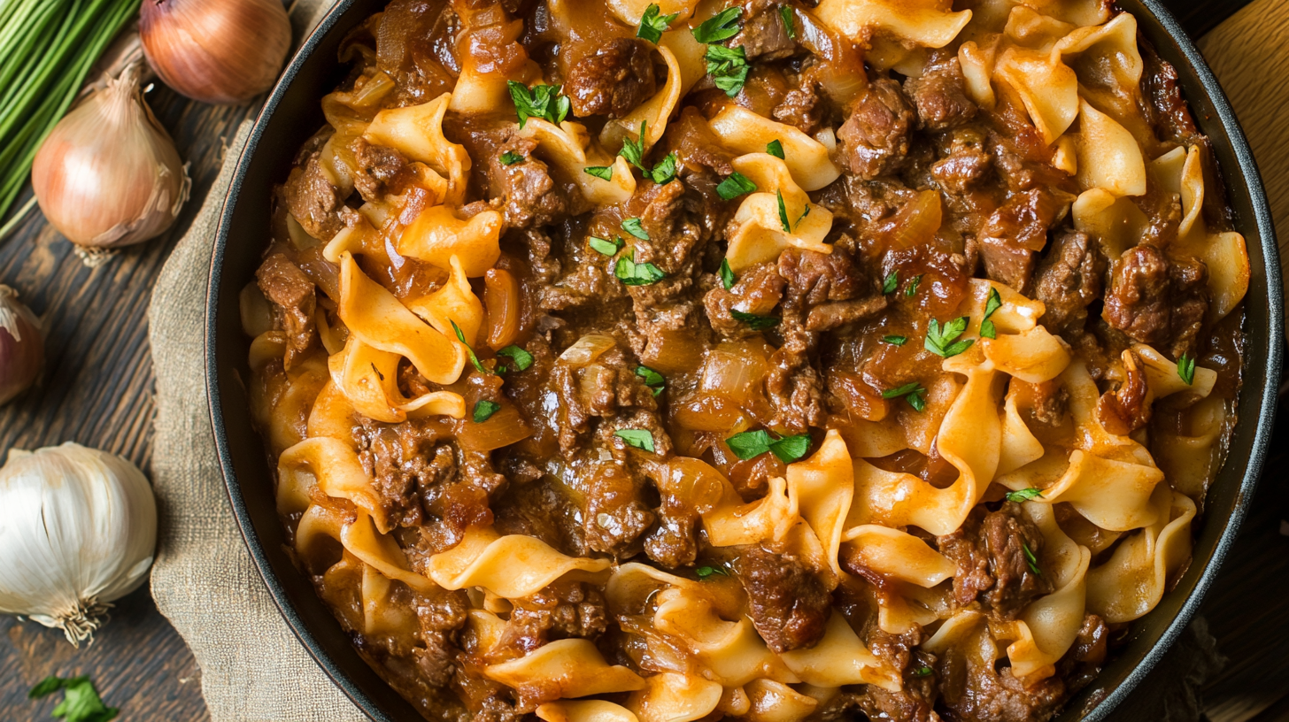 French Onion Beef Noodle Bake – Irresistibly Delicious Comfort Food 6 French Onion Beef Noodle Bake