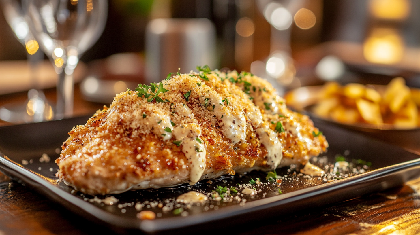 Longhorn Garlic Parmesan Crusted Chicken