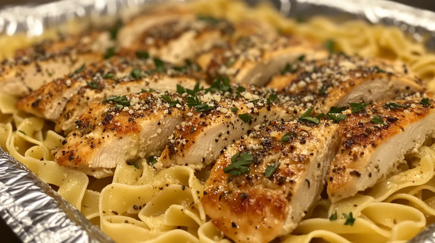 Chicken with Buttered Noodles