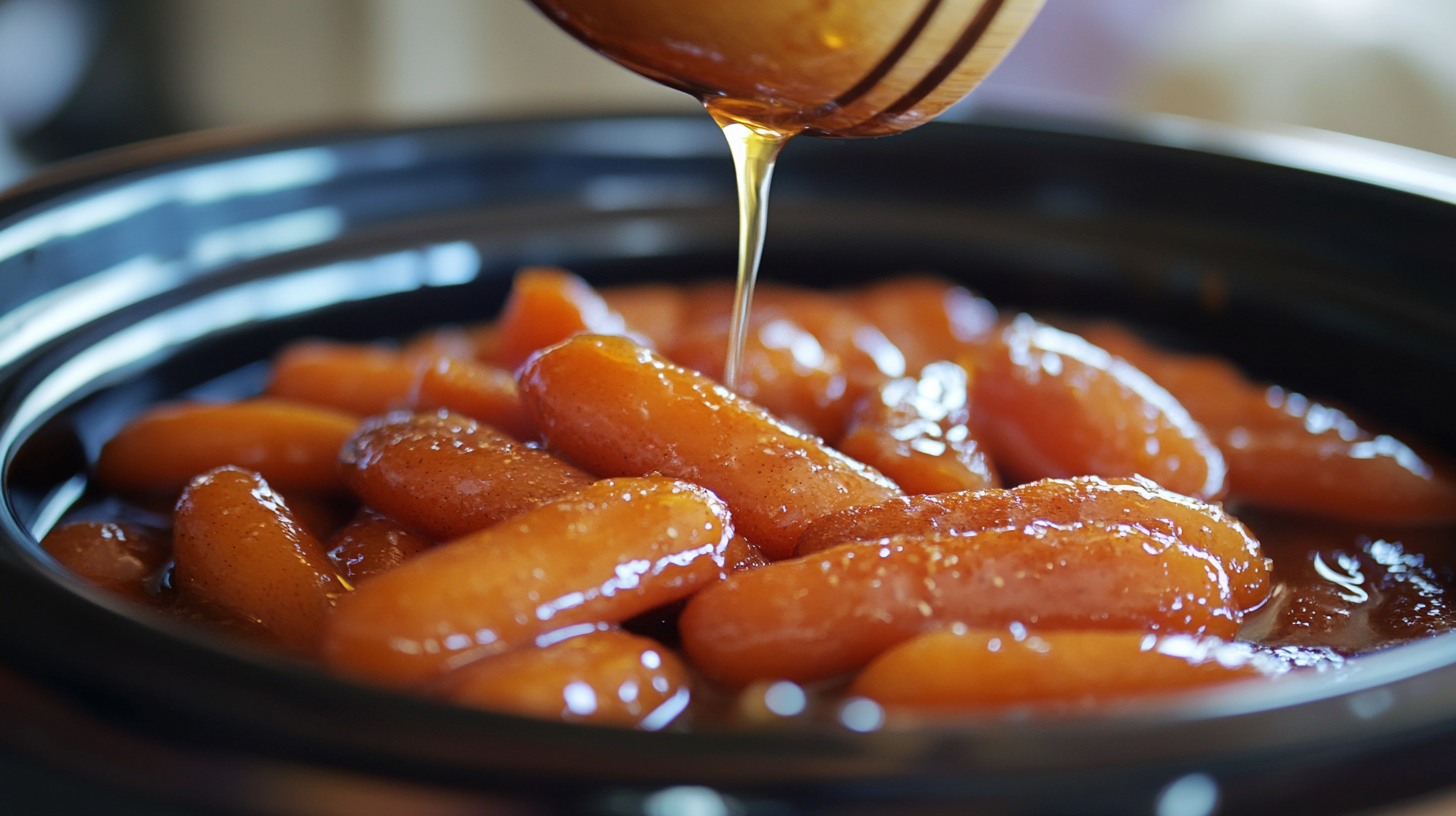 Slow Cooker Baby Carrots with Honey and Brown Sugar recipe