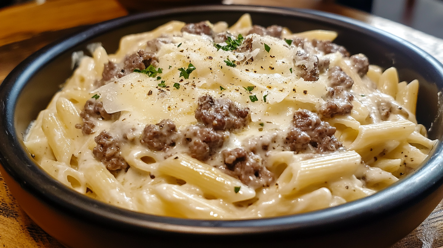 Venison Alfredo Casserole