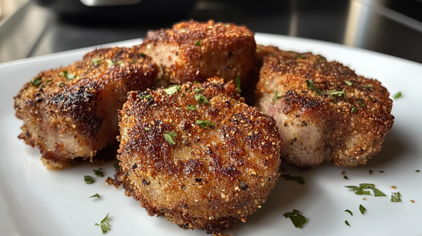 Crispy Air Fryer Pork Chop Bites recipe