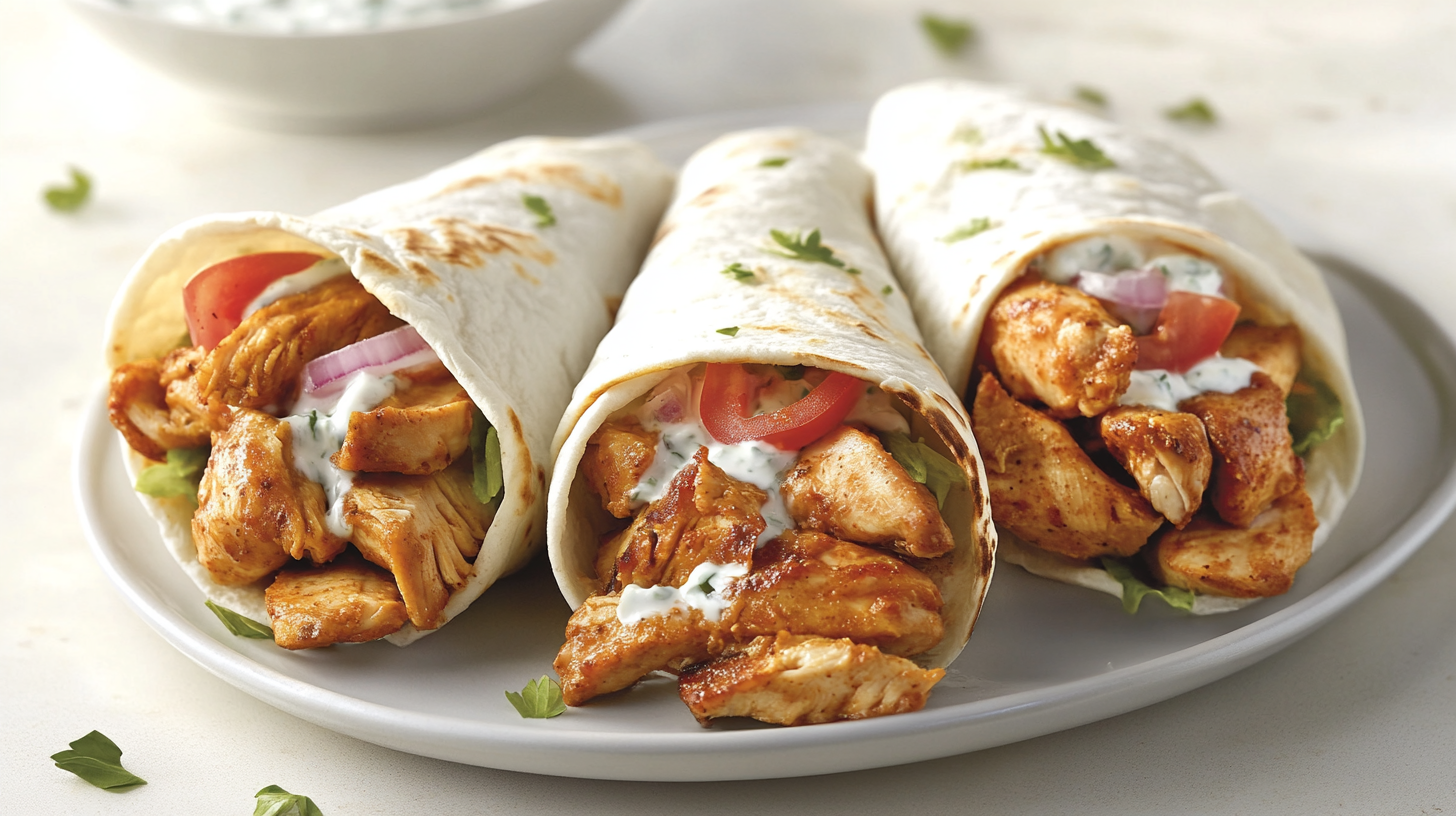 Chicken Gyros with Tzatziki Sauce recipe