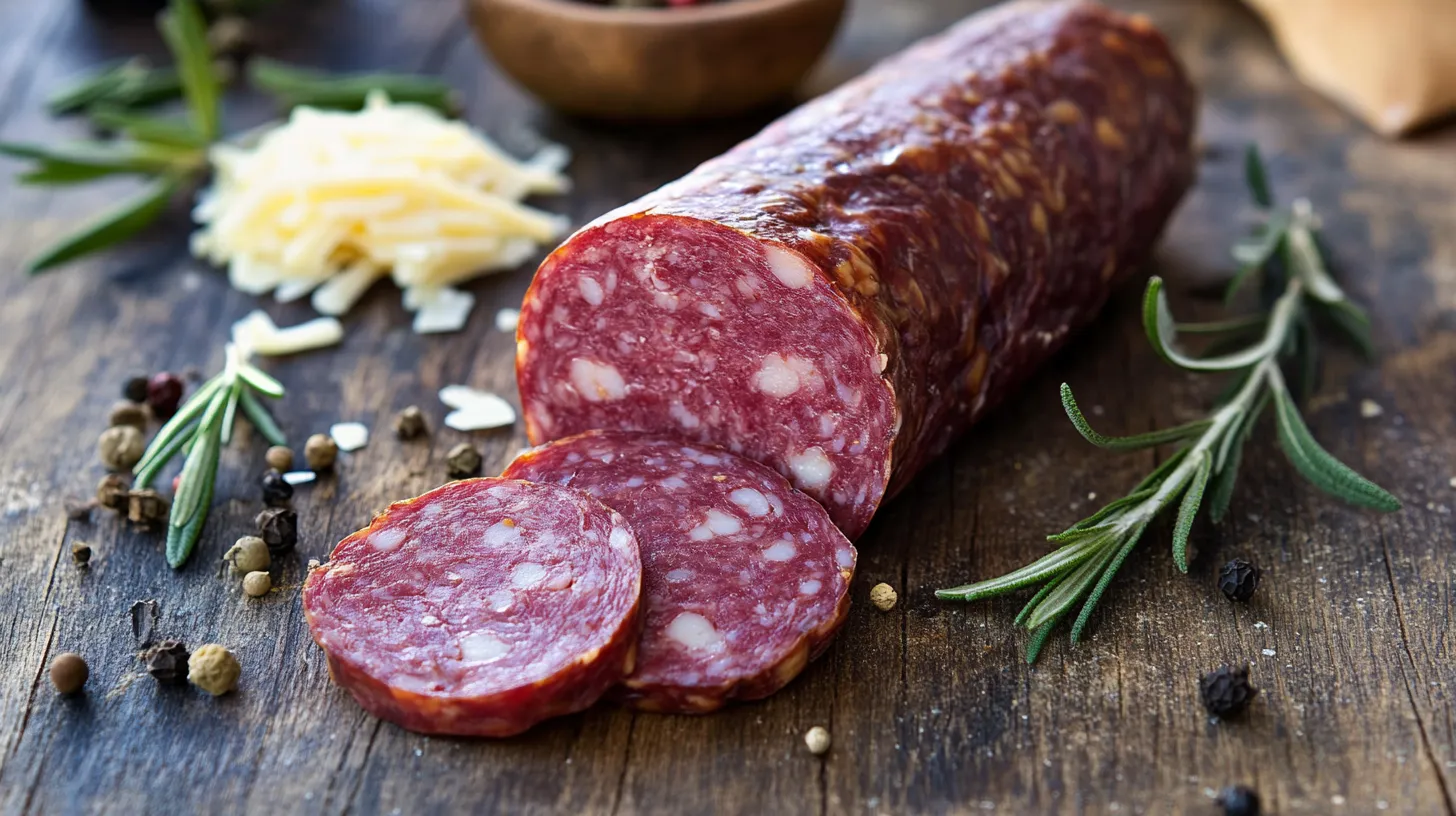 Spicy Venison Sausage with Cheese