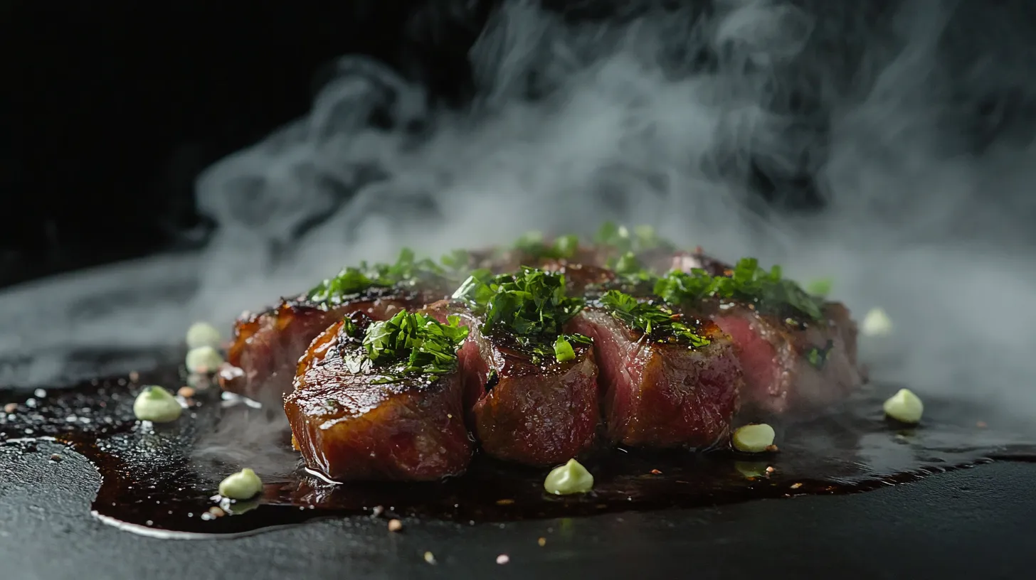 Smoked Elk Backstrap with Herb Butter