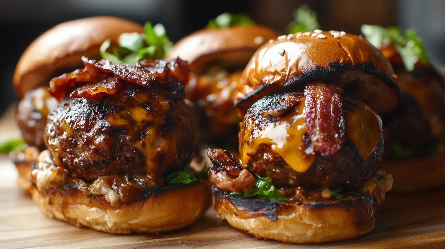 BBQ Bacon Cheeseburger Meatballs 