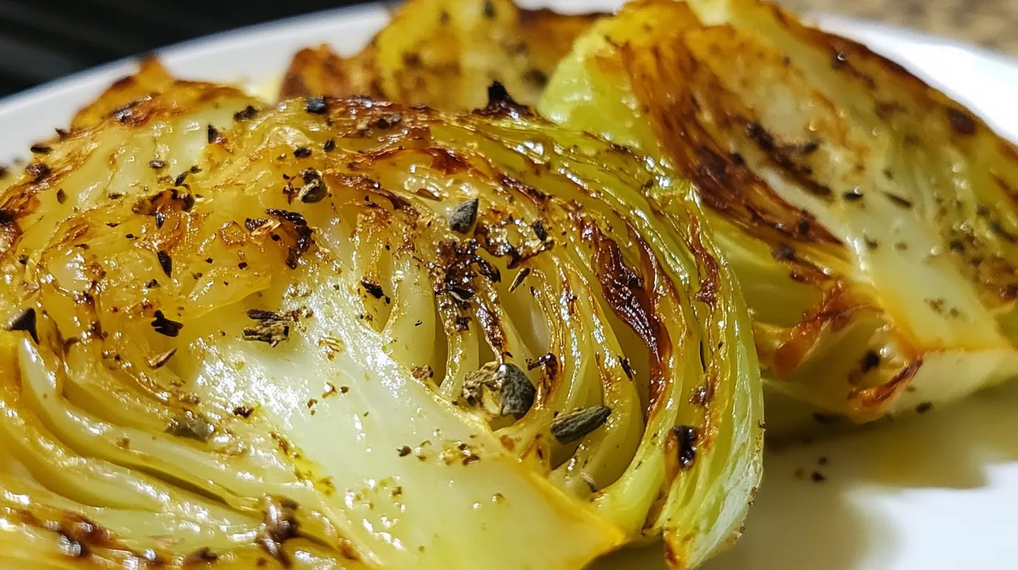 Roasted Cabbage Wedges with Spices and Olive Oil Recip