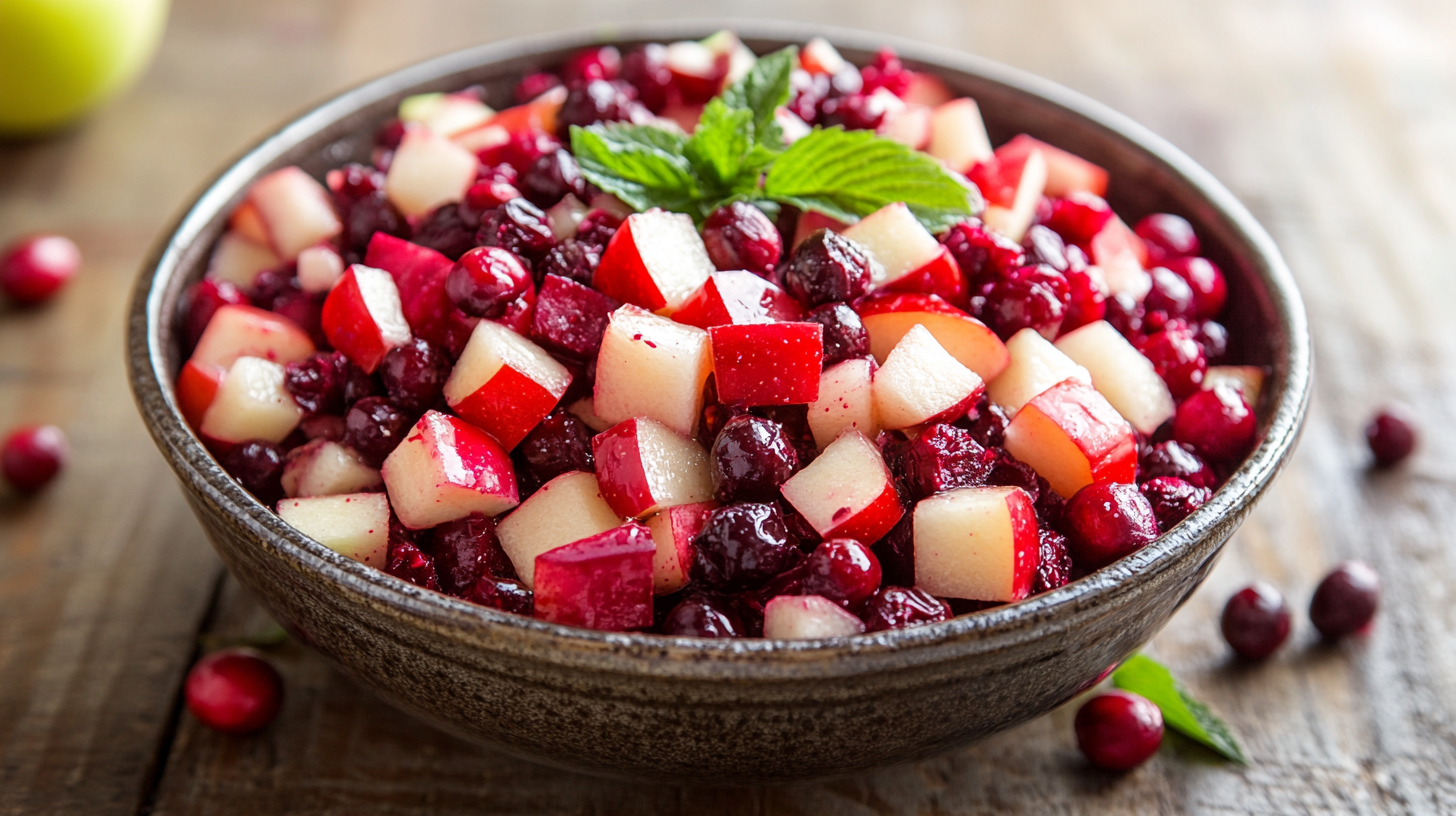 Beet, Apple, and Cranberry Salad