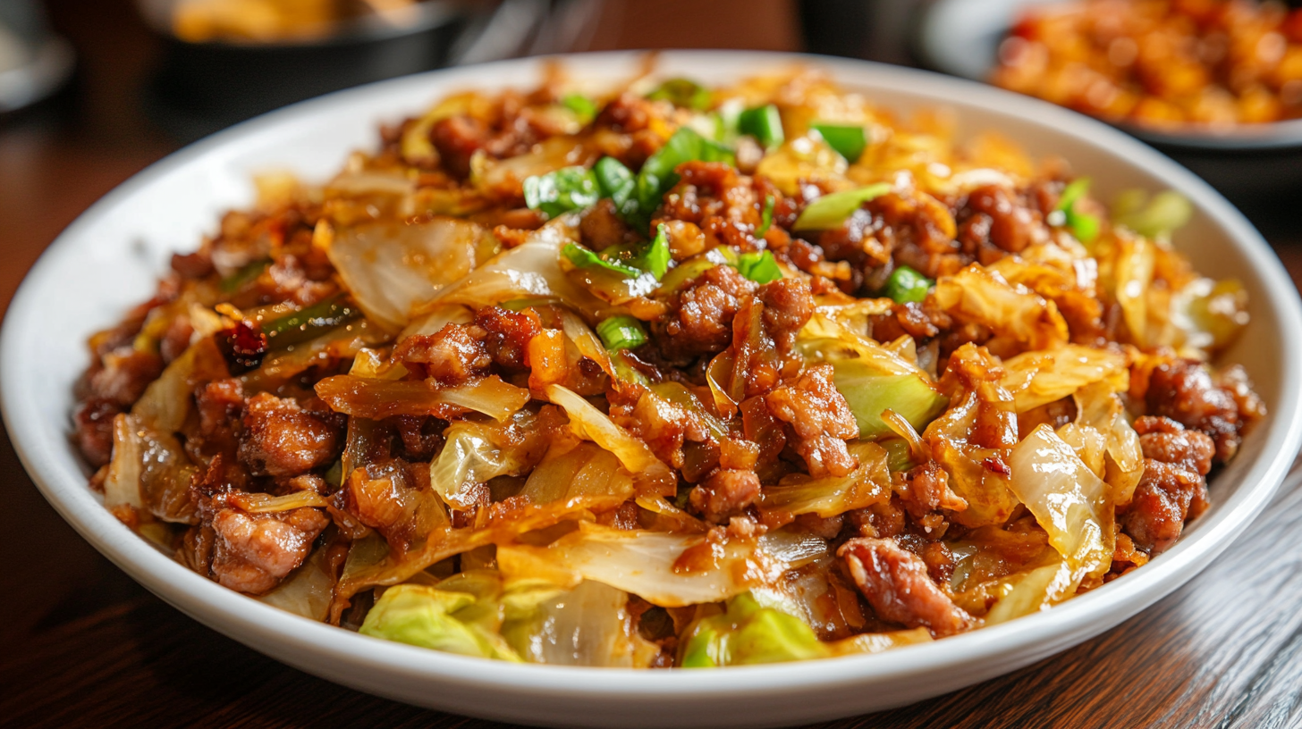 Fried Cabbage with Sausage