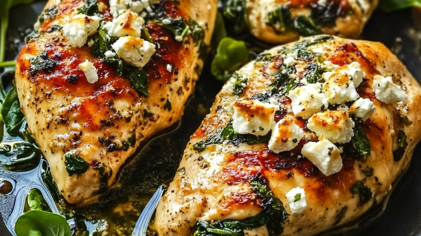 Spinach and Feta Stuffed Chicken Breasts