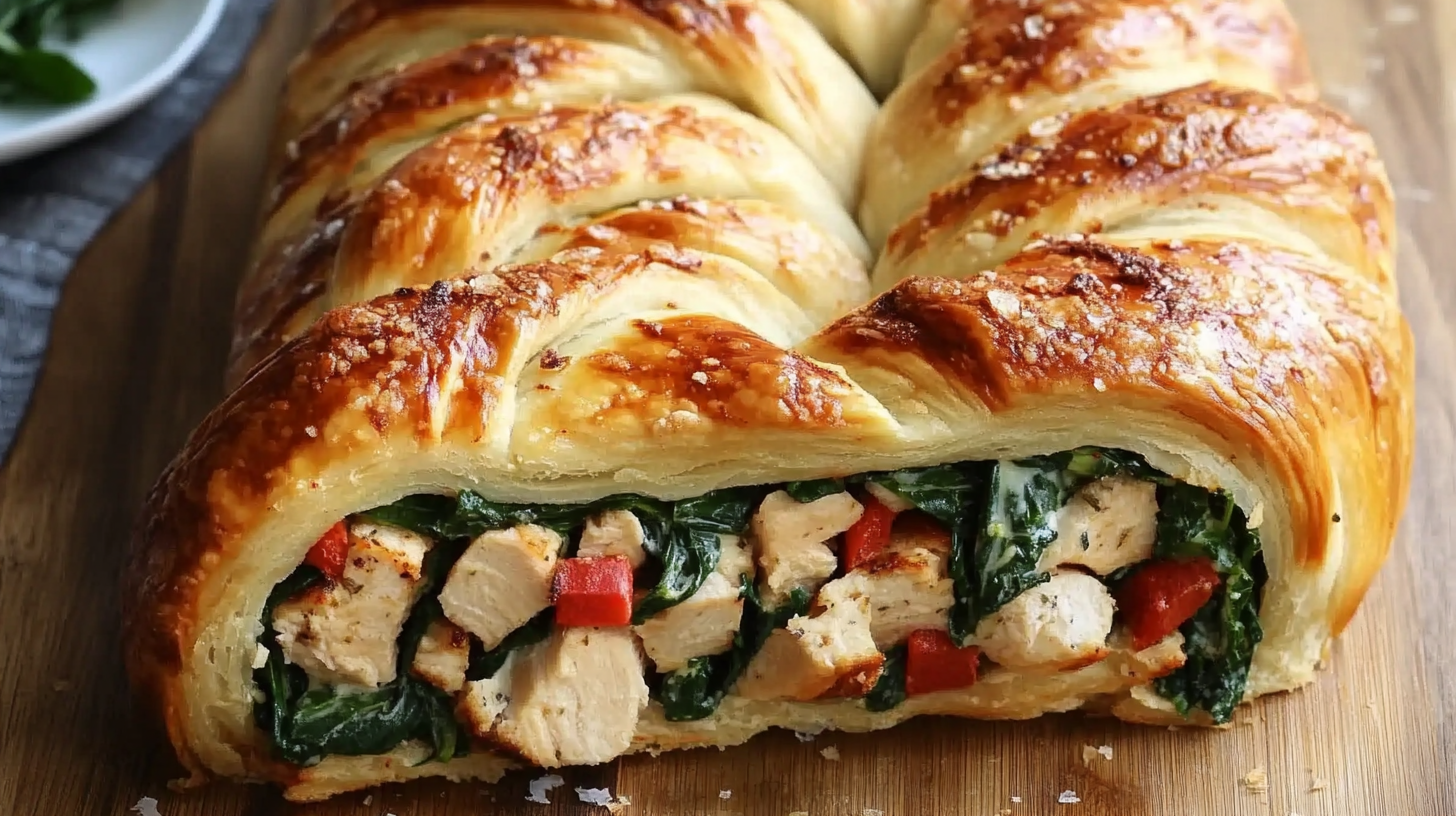 Turkey and Spinach Crescent Braid