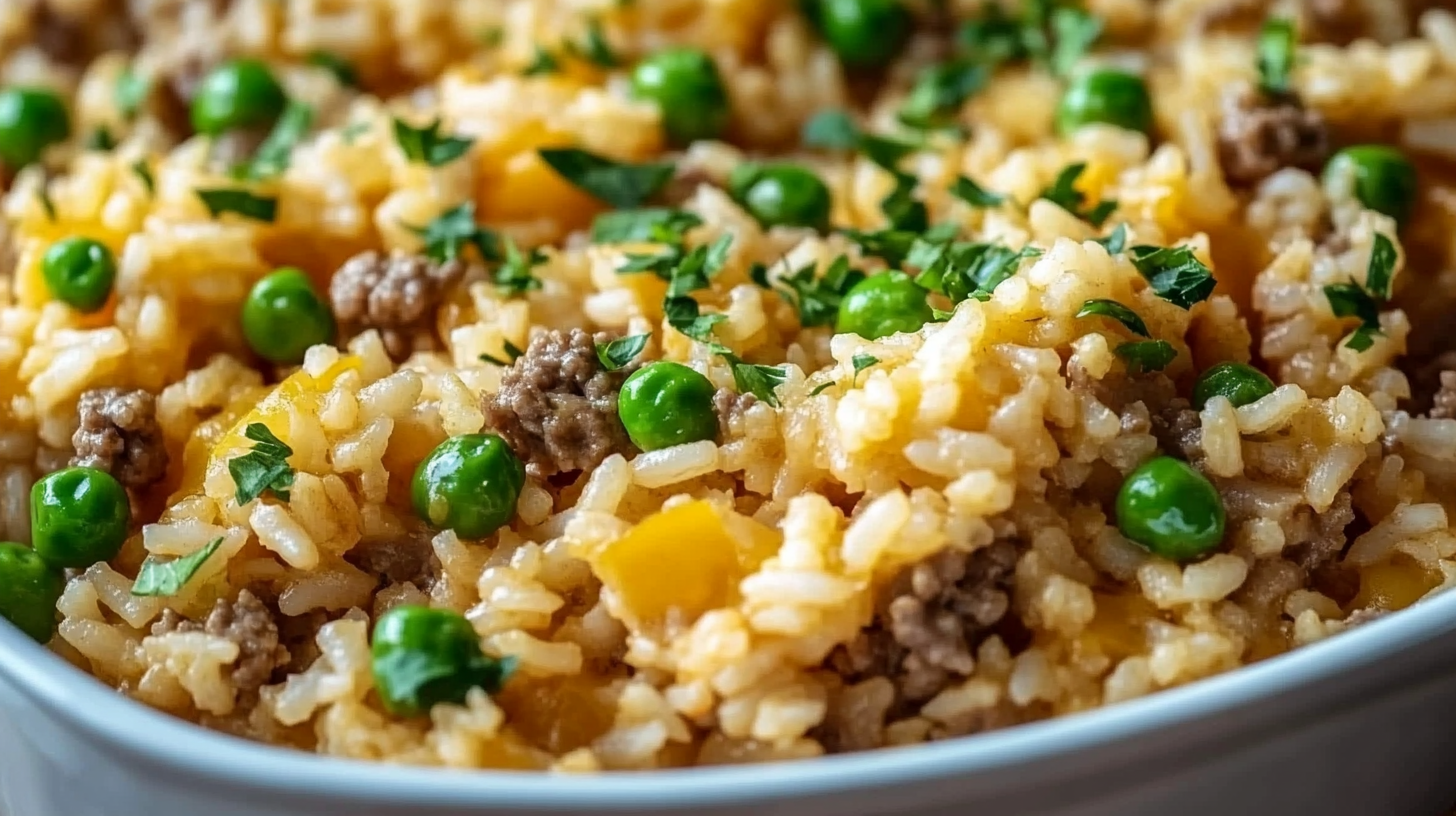 Easy Hamburger Rice Casserole