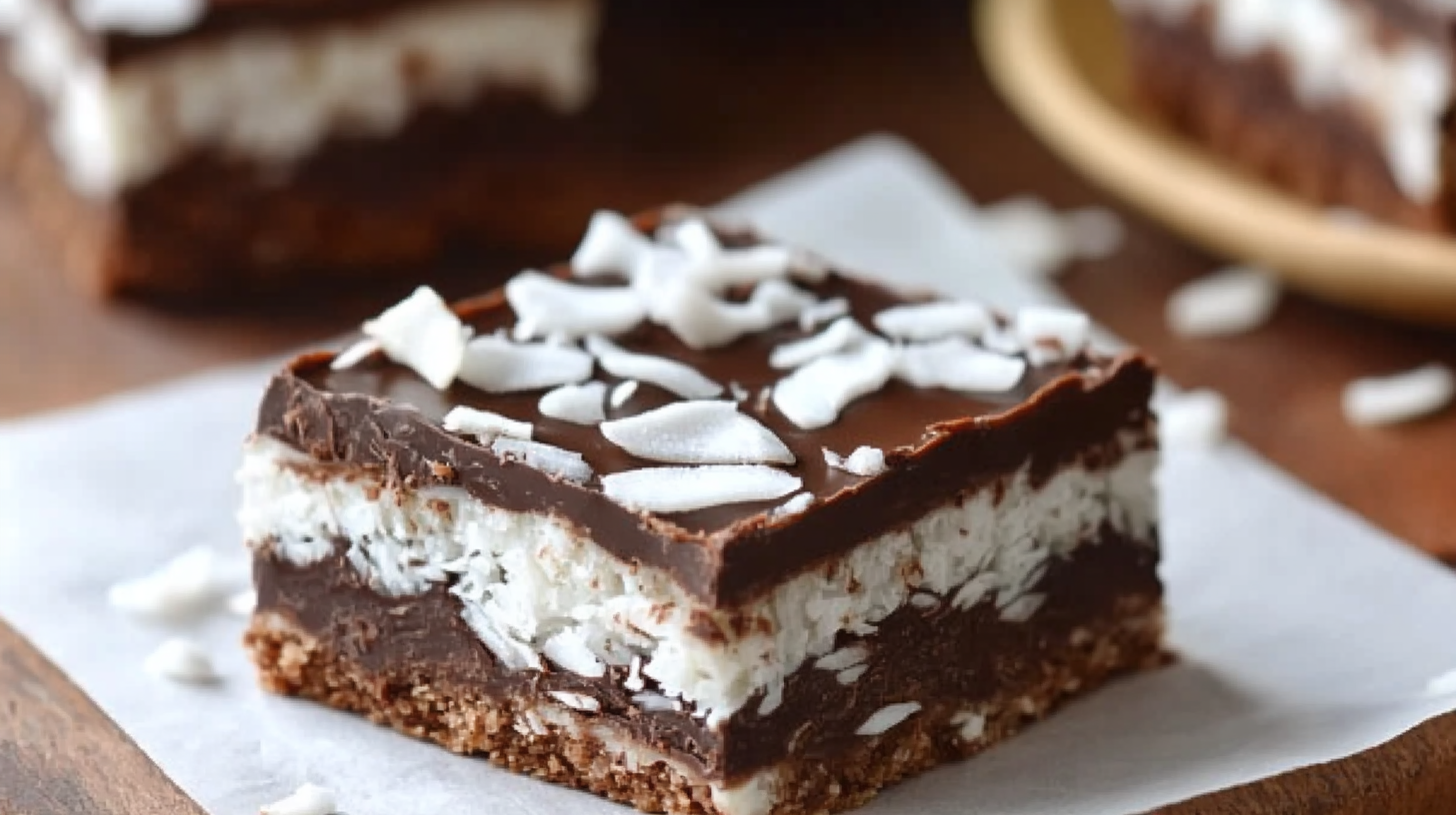 No-Bake Chocolate Coconut Bars