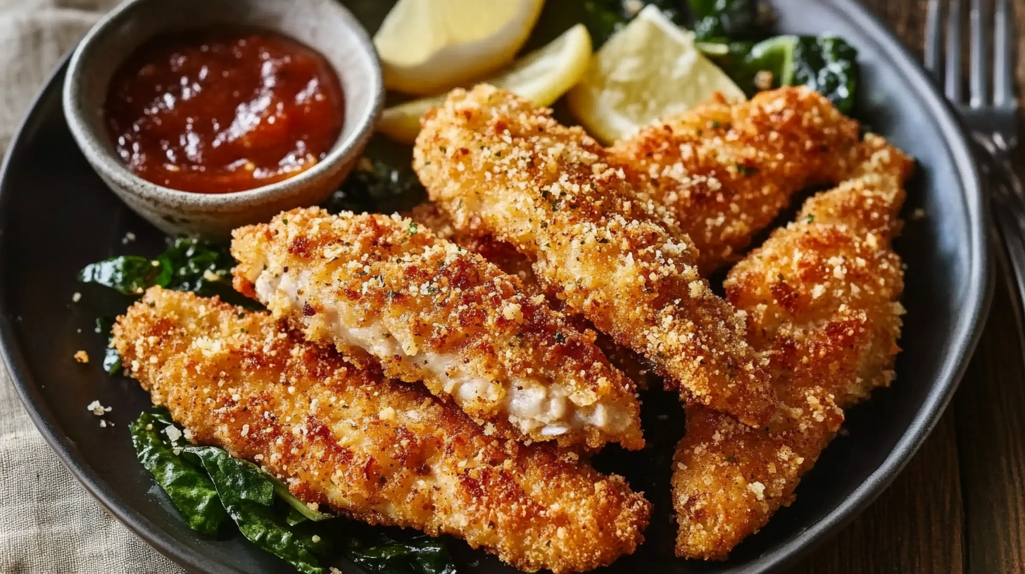 Parmesan-Crusted Chicken Strips
