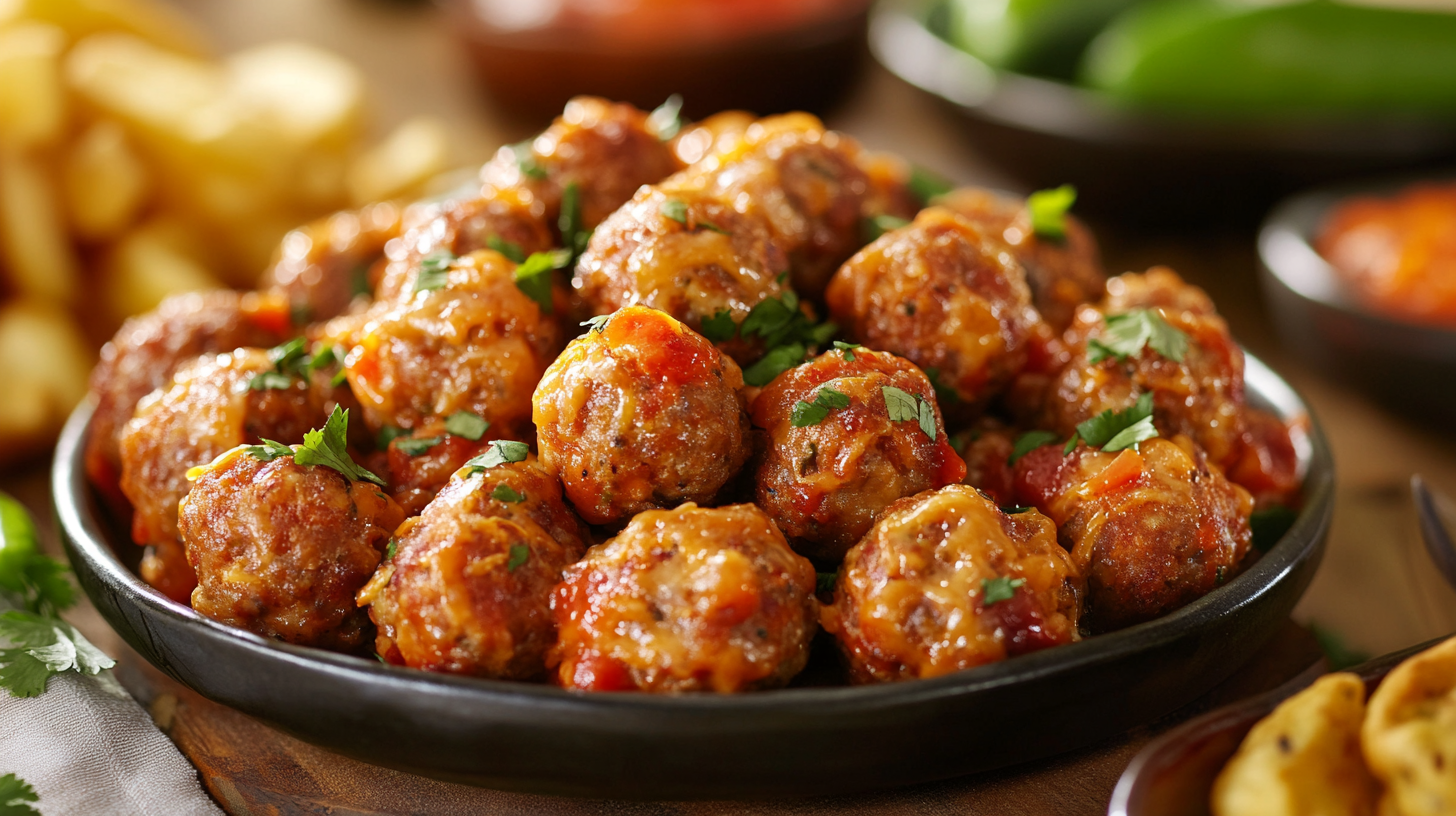 Rotel Cream Cheese Sausage Balls