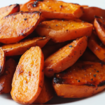 Honey Balsamic Roasted Carrots and Sweet Potatoes