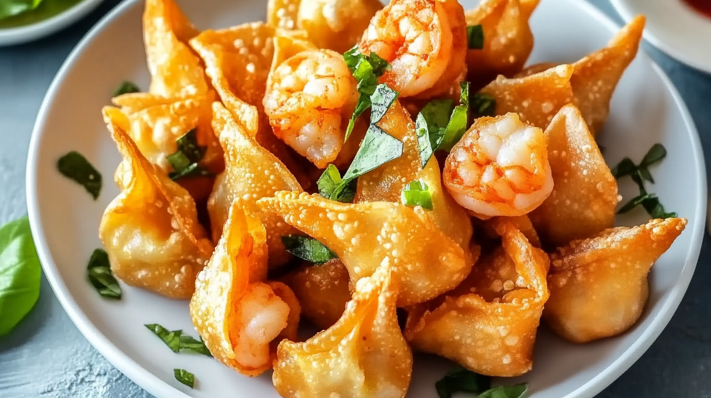Air Fryer Shrimp Wontons