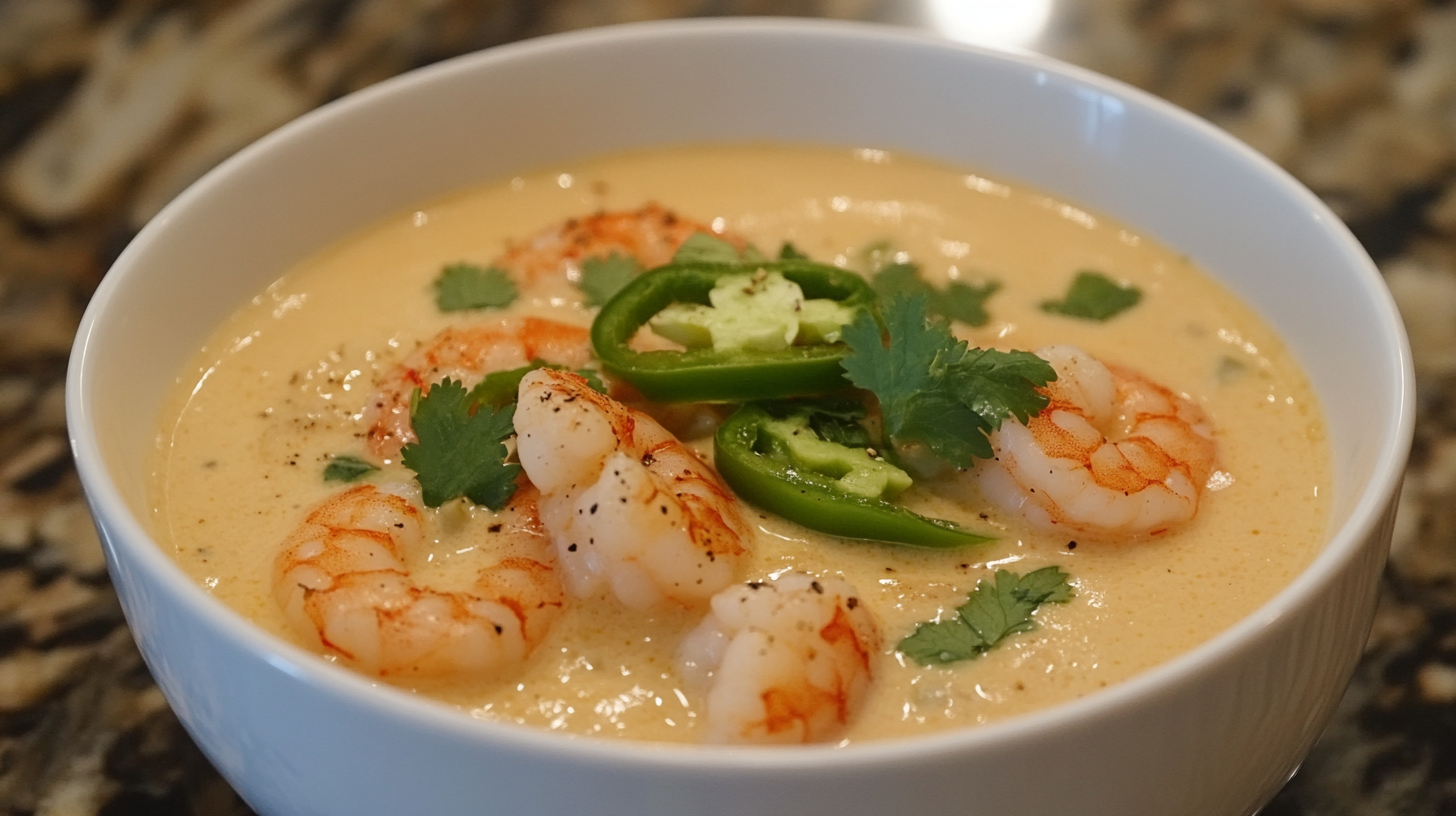 Creamy Spicy Jalapeño Shrimp Soup Recipe