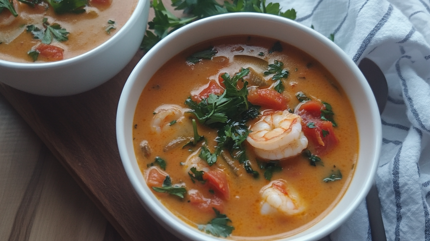 Silky Shrimp and Scallop Chowder