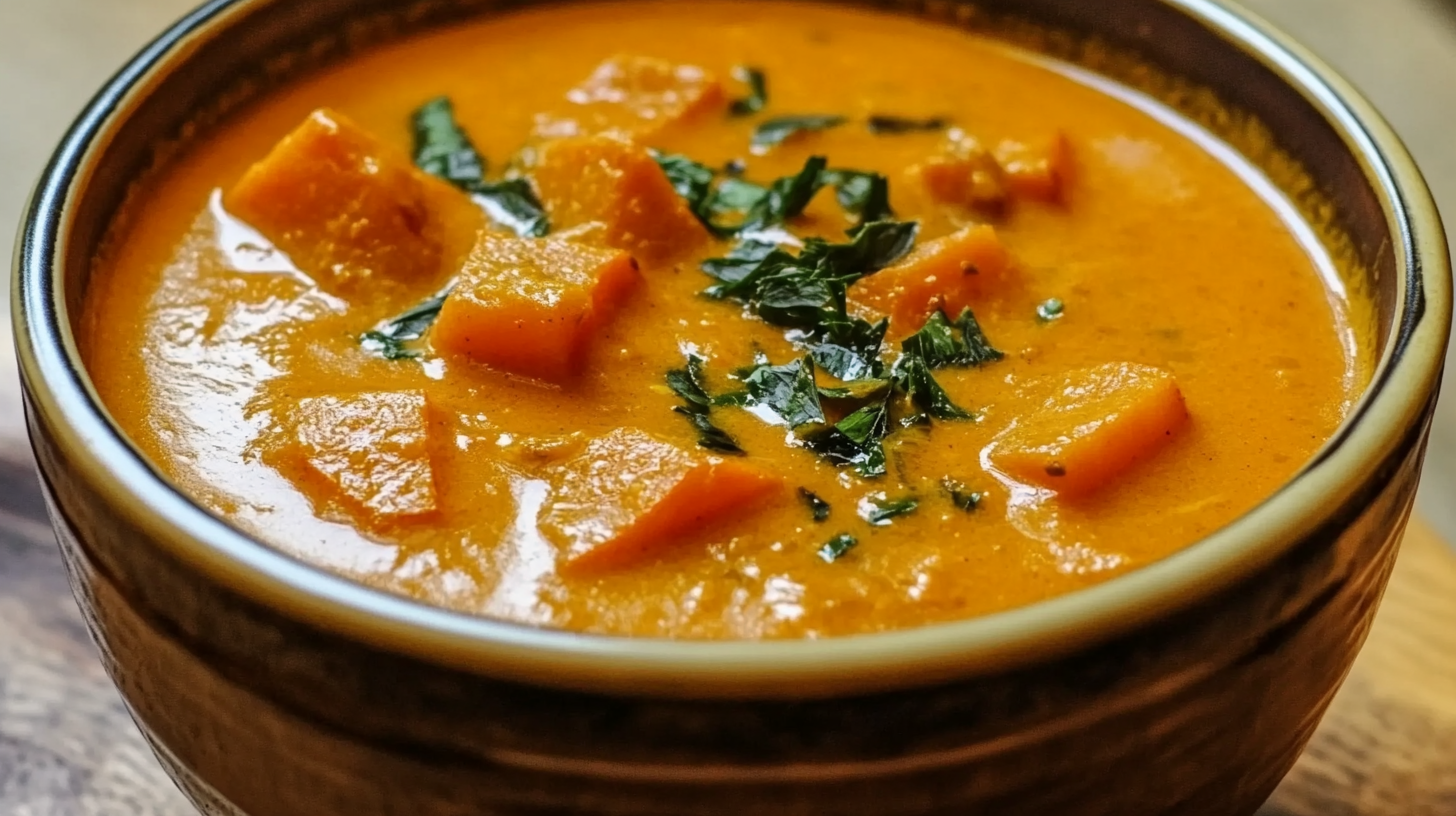 Sweet Potato and Coconut Curry Soup