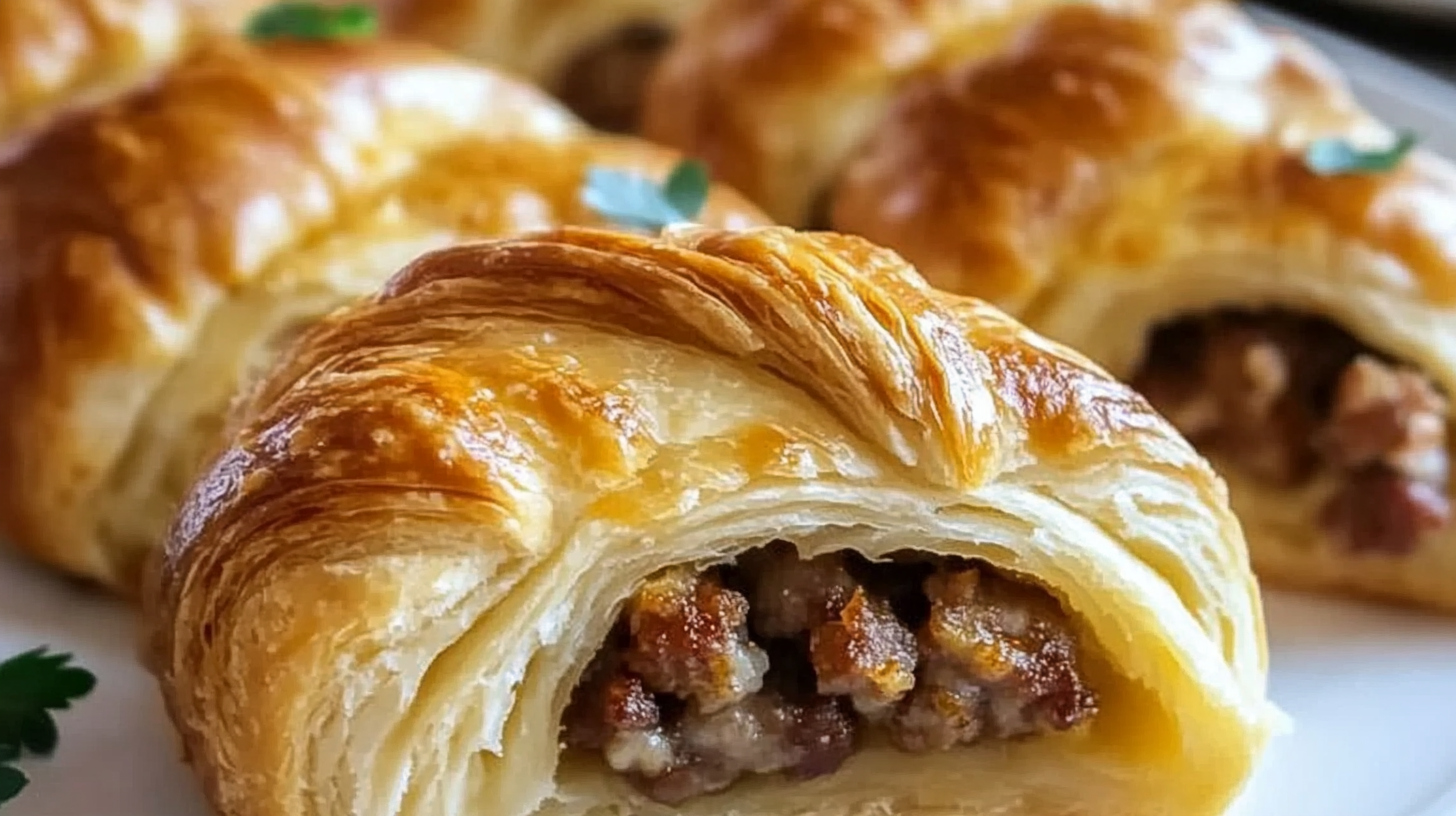 Breakfast Sausage Crescent Rolls